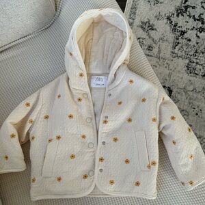 Zara toddler floral jacket